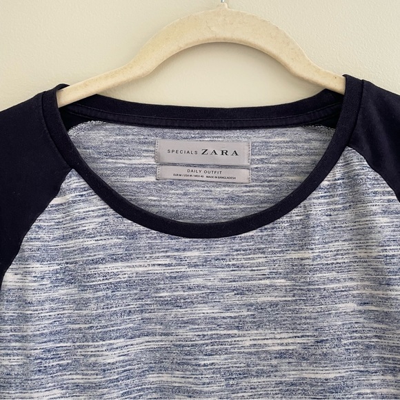 Blue Raglan Long Sleeve Tee - Picture 3 of 3